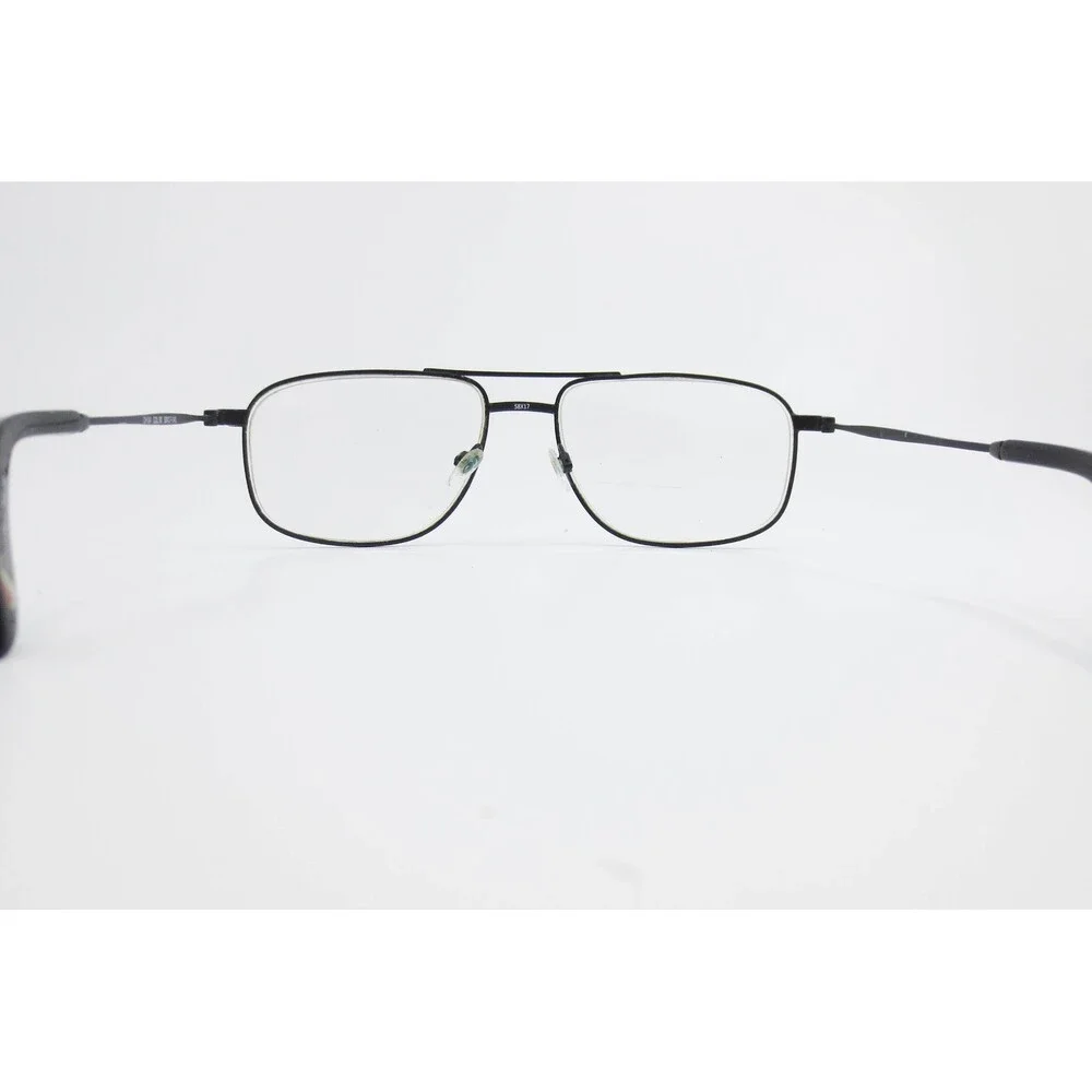 Champion CH 04 COL 90 Black Metal Aviator Eyeglass Frames 58-17-145 Mens Womens